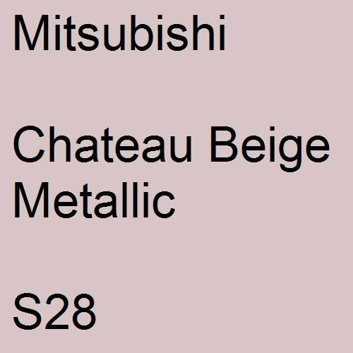 Mitsubishi, Chateau Beige Metallic, S28.